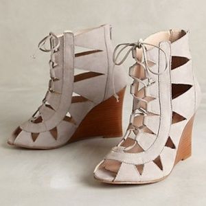 Anthropology Klub Nico Maddie Lace-up Wedges